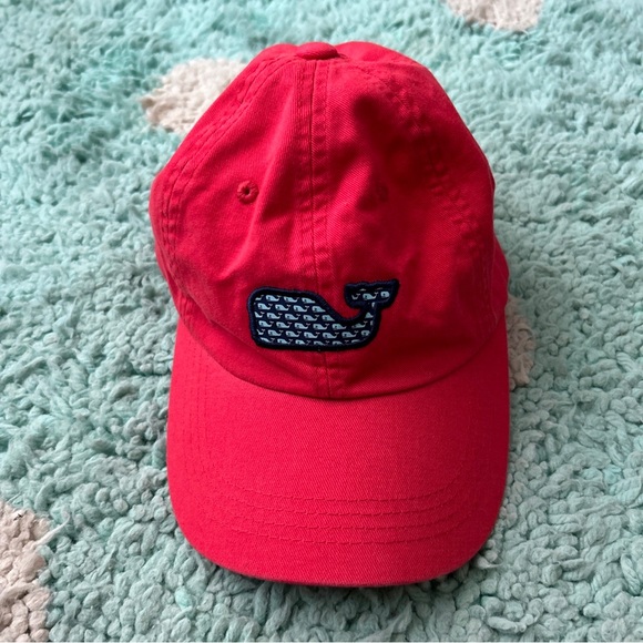 Vineyard Vines Accessories - Vineyard Vines Hat Cap Baseball Adjustable Red Whale Navy Blue USA Patriotic